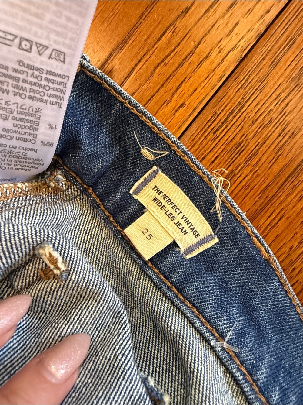 Madewell The Emmy Wide Leg High-Rise  Denim in Medium Blue - Picture 6 of 13